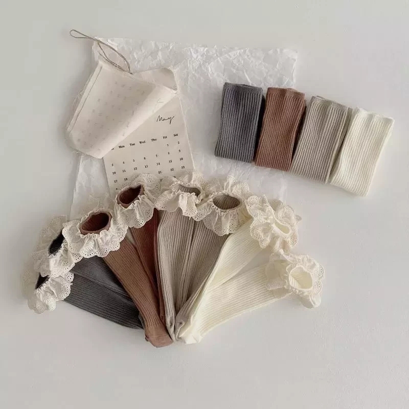 Baby Sock Oximeter - 4 Pairs Fashion Baby Girls Ruffle