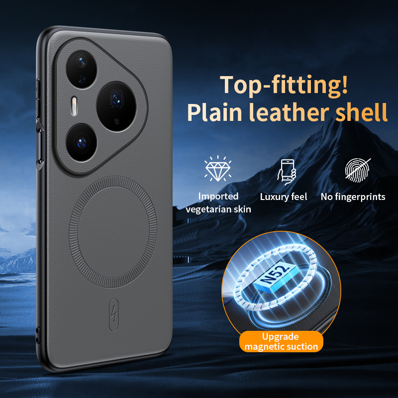 TOP Soft Leather Case For Mags - Huawei Pura 70 recension och pris
