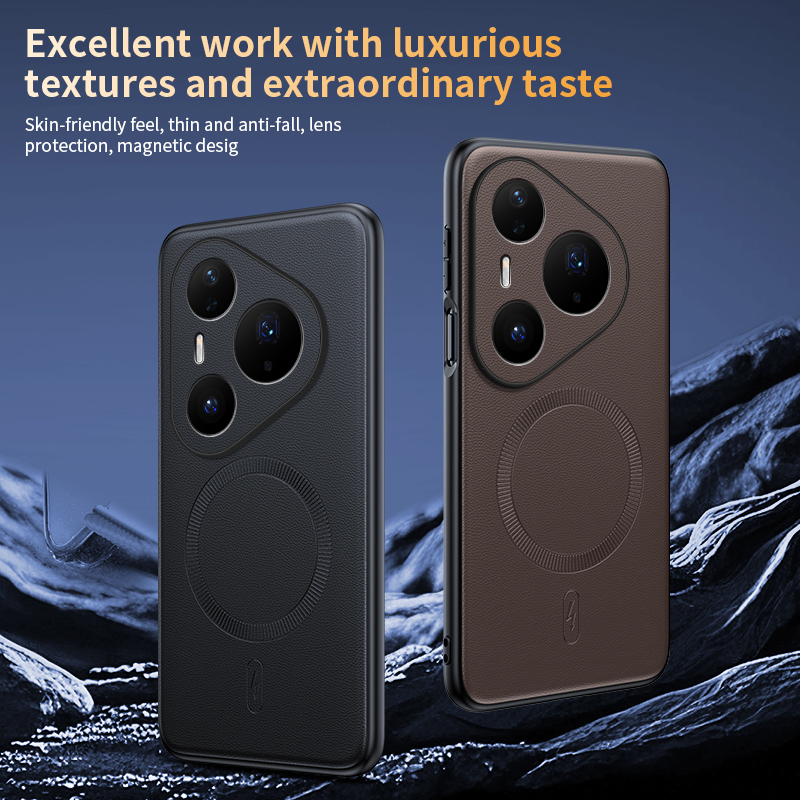 TOP Soft Leather Case For Mags - Huawei Pura 70 recension och pris