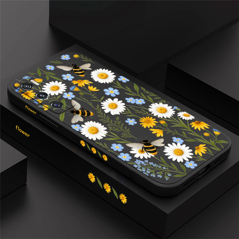 Cute Bee Floral Pattern Case F - Vivo V40 recension och pris