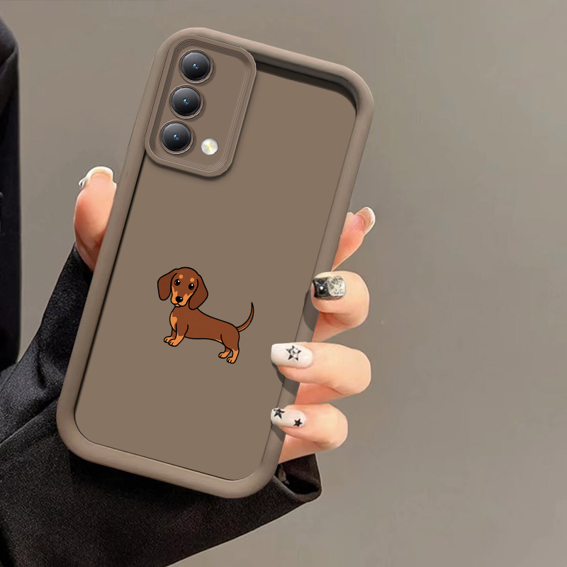 Dachshund Silhouette Dog Phone - Realme C67 recension och pris