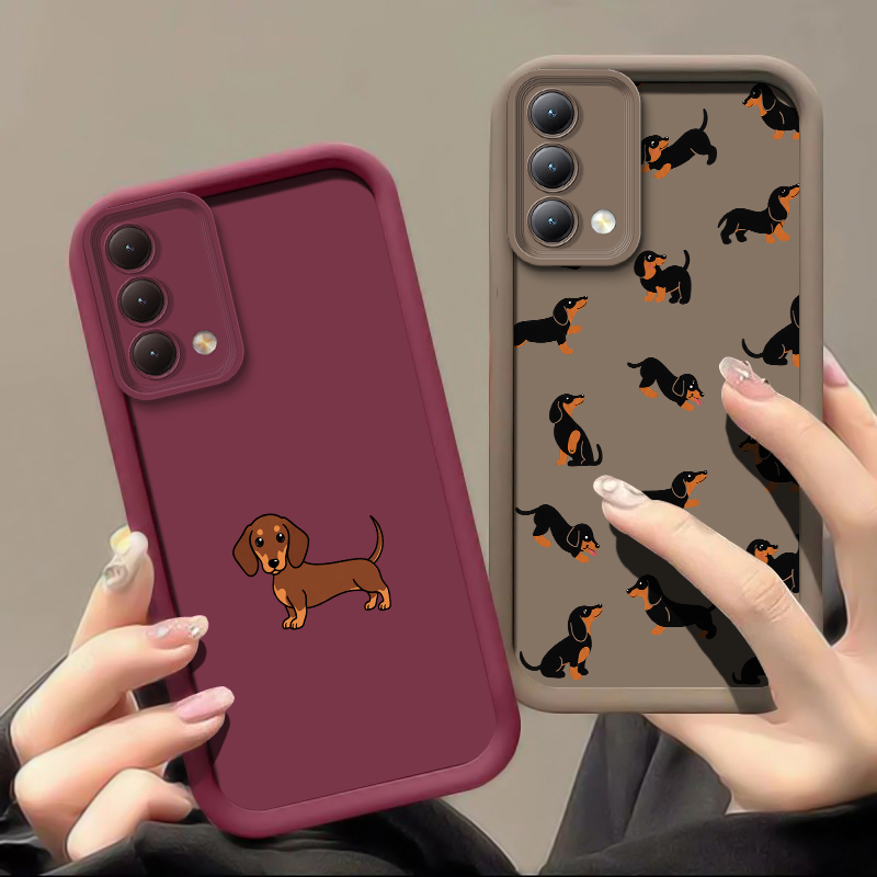 Dachshund Silhouette Dog Phone - Realme C67 recension och pris