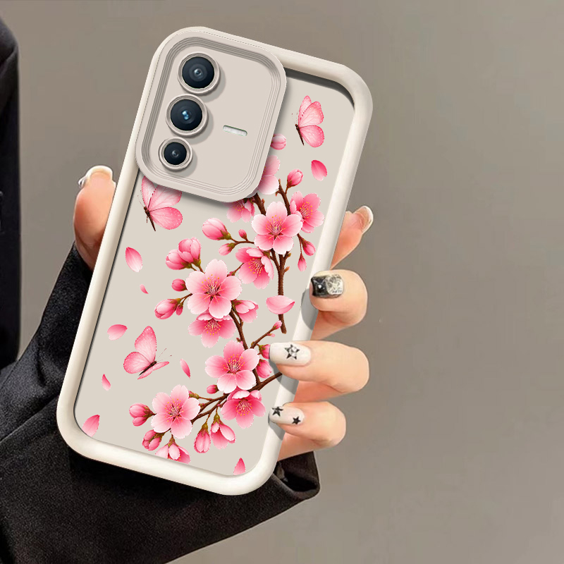 Pink Cherry Blossom Print Phon - Vivo V40 recension och pris