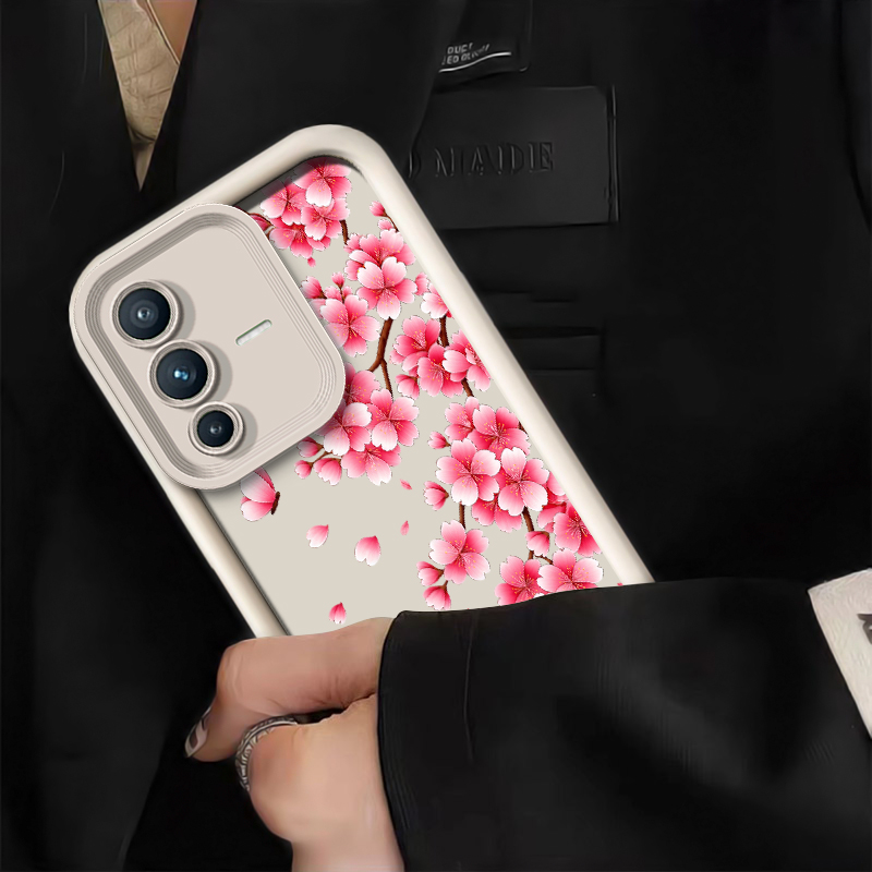 Pink Cherry Blossom Print Phon - Vivo V40 recension och pris