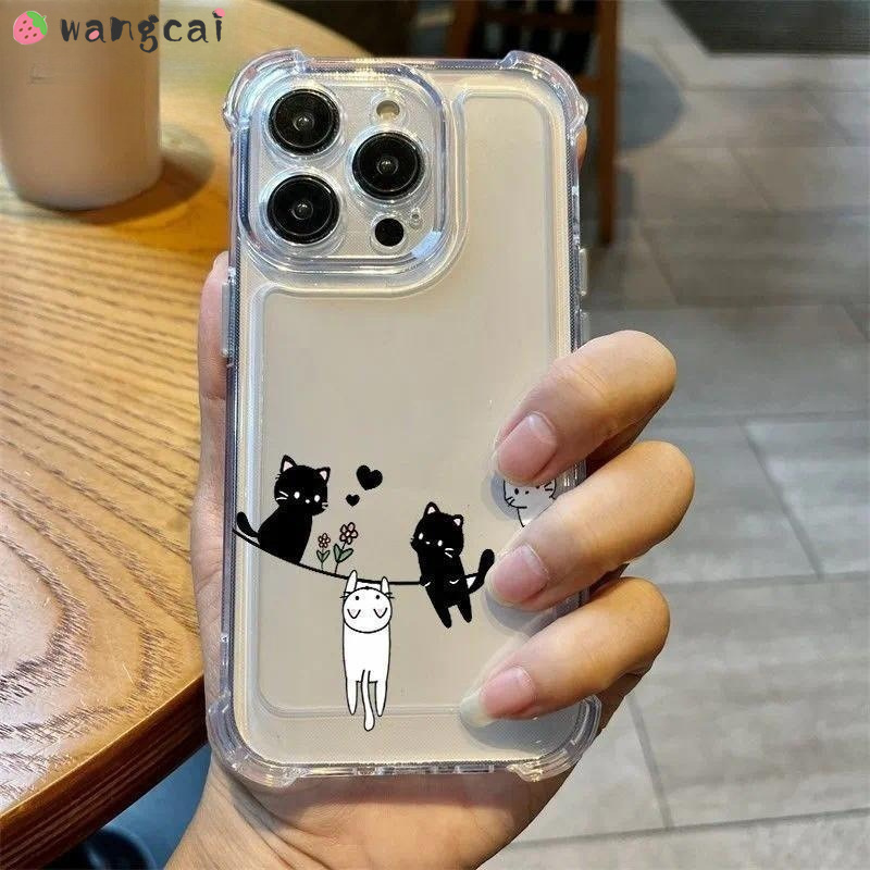Cute Flower Cat  Clear Case Fo - Realme Note 50 recension och pris