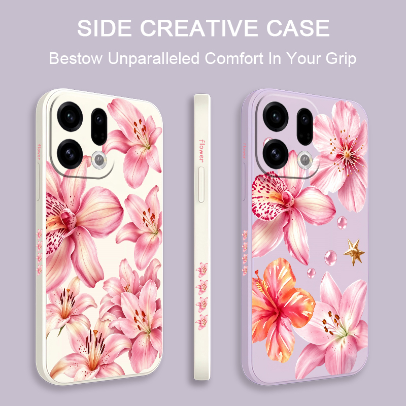 Cute Pink Lily Flowers Phone C - Oppo Reno 12 recension och pris