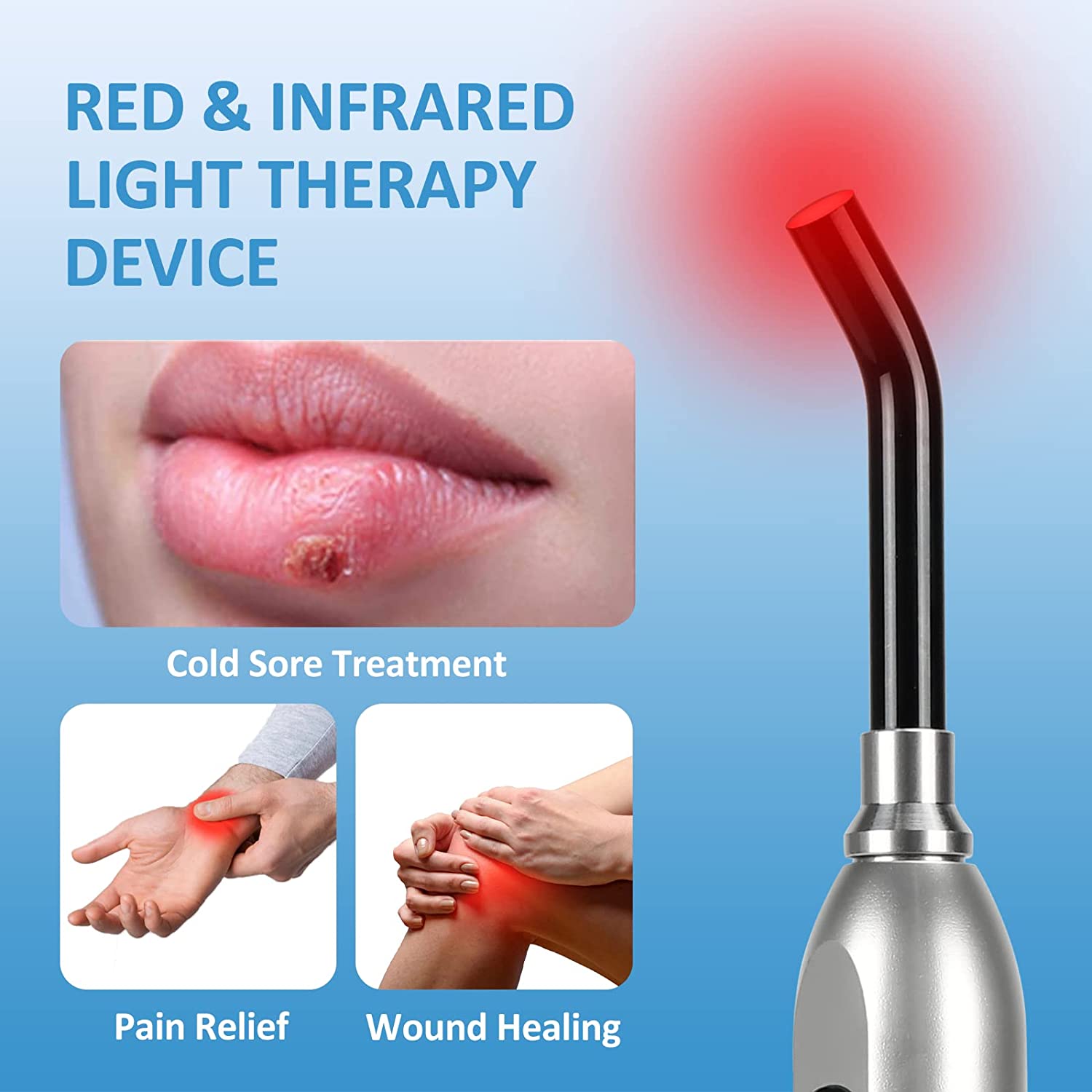 Red Light Therapy for Cold Sor - Galvanic Skin Sensor recension och pris